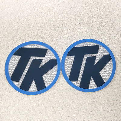 Square Shape One Side Fold Heat Transfer Printing Custom Silicone Label for Garments