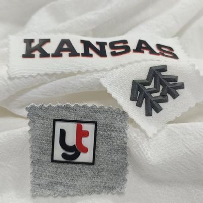 3D Custom Logo Washable Silicone Heat Transfer Label for Clothing and Accessories