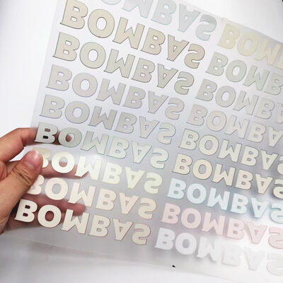 Custom Rtransfer  Label Garment Bag Hat Washable Shoes Thermal Transfer Label Electroplated With Different Color