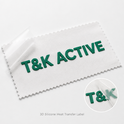 Custom Luxury Clothing 3D Silicone Logos High Density Soft Iron On Heat Transfer Patches For T Shirt
