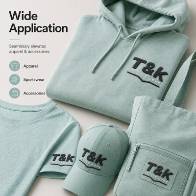 Custom Silicone Heat Transfer Labels for Apparel with Durable Wash Resistance, Custom Colors, and Anti-Slip Function