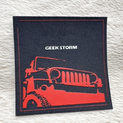 Seidendruck-Logo auf gewebtem Etikett, Kleidungszubehör, T-Shirt-Druckaufkleber