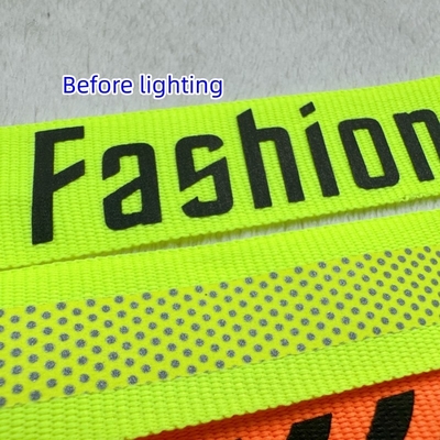 Reflective Clothing Markenzeichen Logo Druck auf Gewebeband für Sportbekleidung
