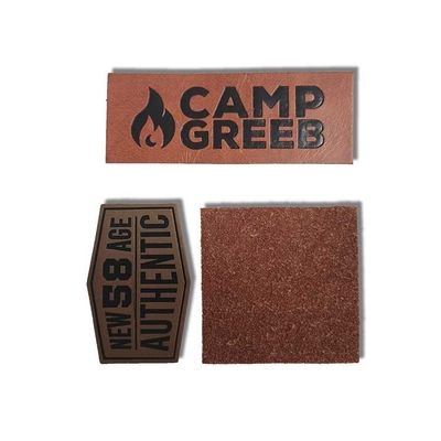 Personalisierte Custom Embossed Leather Patches mit Logo oder Text