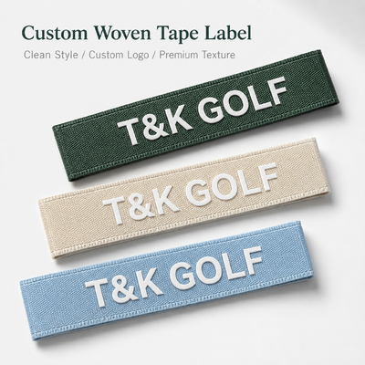 Verpackung mit Gewebeband für Golfbekleidung, Huttaschen und Premium-Markenkennzeichnung
