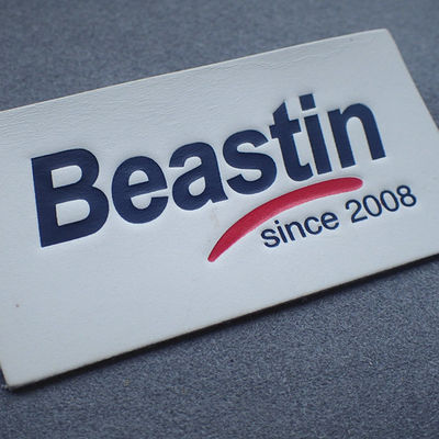 Personifizierter Logo Sew On Embossed Leather bessert für Taschen aus
