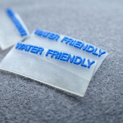 Transparentes Logo 3D PVC personifizierte Kleidungs-Aufkleber