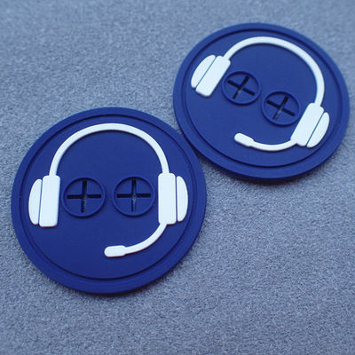 Dauerhafter Silikon-Ausweis SGS Logo Embossed Rubber Clothing Labels