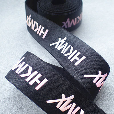 35MM druckten elastisches Band-Siebdruck Logo On Band
