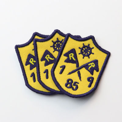 Merrow Grenze geglaubtes ODM stickte Logo Patches