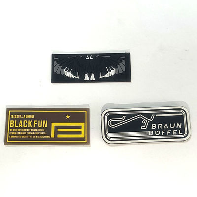 Flecken-Ausweise 3D Logo Embossed Motif Rubber Silicone für nähende Kleidung