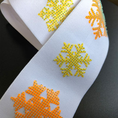 Elastisches gewebtes Material Silikon-Zahnbürsten-Polka-Dot Coating Webbing Non Slips