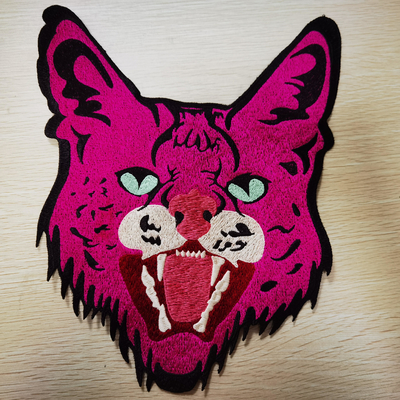 Stützkundenspezifisches Designer-Clothing Embroidery Patches-Leopardmuster